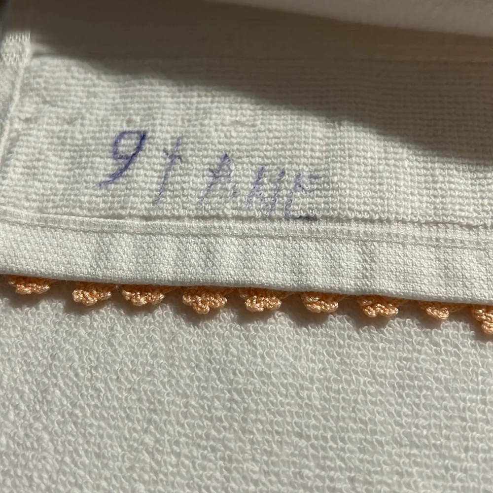 Turkish Embroidered Cotton Hand Crochet Towel